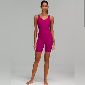 Lululemon Align Bodysuit 8"  size 8 EUC Magenta